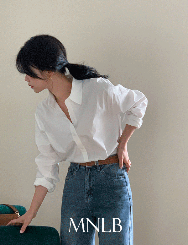 [당일발송🚚][봄신상10%🌸][MINI.L] 에브리 베이직 컬러 코튼 셔츠
